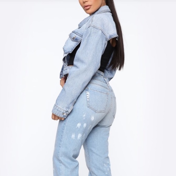 FN i be drippin’ denim jacket - Picture 3 of 4